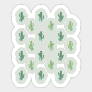 Cactus pattern Sticker